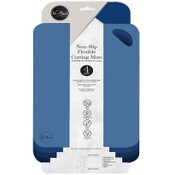 Wholesale - 4pk 14.5"x11" ASST BLUE NON-SLIP FLEX CUTTING MATS C/P 24, UPC: 789554865913